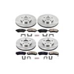 Powerstop® 4-Wheel Set Power Stop® Front and Rear OE Stock Replacement Low-Dust Ceramic Brake Pad and Rotor Kit - Image 2