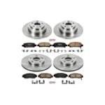 Powerstop® 4-Wheel Set Power Stop® Front and Rear OE Stock Replacement Low-Dust Ceramic Brake Pad and Rotor Kit - Image 2