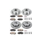 Powerstop® 4-Wheel Set Power Stop® Front and Rear OE Stock Replacement Low-Dust Ceramic Brake Pad and Rotor Kit - Image 2