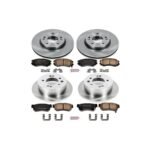 Powerstop® 4-Wheel Set Power Stop® Front and Rear OE Stock Replacement Low-Dust Ceramic Brake Pad and Rotor Kit - Image 2