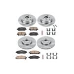 Powerstop® 4-Wheel Set Power Stop® Front and Rear OE Stock Replacement Low-Dust Ceramic Brake Pad and Rotor Kit - Image 2