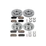 Powerstop® 4-Wheel Set Power Stop® Front and Rear OE Stock Replacement Low-Dust Ceramic Brake Pad and Rotor Kit - Image 2