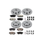 Powerstop® 4-Wheel Set Power Stop® Front and Rear OE Stock Replacement Low-Dust Ceramic Brake Pad and Rotor Kit - Image 2