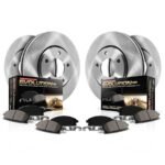 Powerstop® 4-Wheel Set Power Stop® Front and Rear OE Stock Replacement Low-Dust Ceramic Brake Pad and Rotor Kit