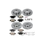 Powerstop® 4-Wheel Set Power Stop® Front and Rear OE Stock Replacement Low-Dust Ceramic Brake Pad and Rotor Kit - Image 2