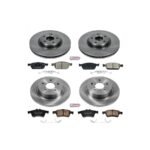 Powerstop® 4-Wheel Set Power Stop® Front and Rear OE Stock Replacement Low-Dust Ceramic Brake Pad and Rotor Kit - Image 2