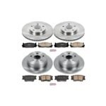 Powerstop® 4-Wheel Set Power Stop® Front and Rear OE Stock Replacement Low-Dust Ceramic Brake Pad and Rotor Kit - Image 2