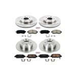 Powerstop® 4-Wheel Set Power Stop® Front and Rear OE Stock Replacement Low-Dust Ceramic Brake Pad and Rotor Kit - Image 2