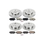 Powerstop® 4-Wheel Set Power Stop® Front and Rear OE Stock Replacement Low-Dust Ceramic Brake Pad and Rotor Kit - Image 2