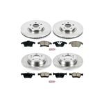 Powerstop® 4-Wheel Set Power Stop® Front and Rear OE Stock Replacement Low-Dust Ceramic Brake Pad and Rotor Kit - Image 2