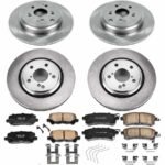 Powerstop® 4-Wheel Set Power Stop® Front and Rear OE Stock Replacement Low-Dust Ceramic Brake Pad and Rotor Kit - Image 2