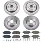 Powerstop® 4-Wheel Set Power Stop® Front and Rear OE Stock Replacement Low-Dust Ceramic Brake Pad and Rotor Kit - Image 2