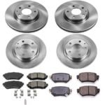 Powerstop® 4-Wheel Set Power Stop® Front and Rear OE Stock Replacement Low-Dust Ceramic Brake Pad and Rotor Kit - Image 2