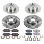 Powerstop® 4-Wheel Set Power Stop® Front and Rear OE Stock Replacement Low-Dust Ceramic Brake Pad and Rotor Kit - Image 2