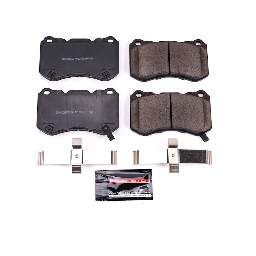 p15z231049_1.jpg Powerstop® Front Z23 Daily Carbon-Fiber Ceramic Brake Pads with Stainless-Steel Hardware Kit - Image 1
