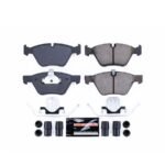 Powerstop® Front Z23 Daily Carbon-Fiber Ceramic Brake Pads with Stainless-Steel Hardware Kit