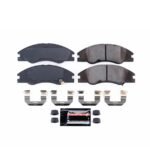 Powerstop® Front Z23 Daily Carbon-Fiber Ceramic Brake Pads with Stainless-Steel Hardware Kit