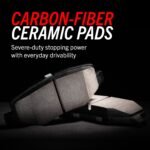 Powerstop® Front Z23 Daily Carbon-Fiber Ceramic Brake Pads with Stainless-Steel Hardware Kit - Image 5