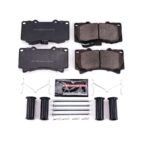 Powerstop® Front Z23 Daily Carbon-Fiber Ceramic Brake Pads with Stainless-Steel Hardware Kit