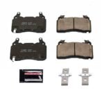 Powerstop® Front Z23 Daily Carbon-Fiber Ceramic Brake Pads with Stainless-Steel Hardware Kit - Image 2