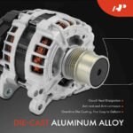 A-Premium® Alternator 140A 12V CW 6-Groove Decoupler Pulley - Image 4