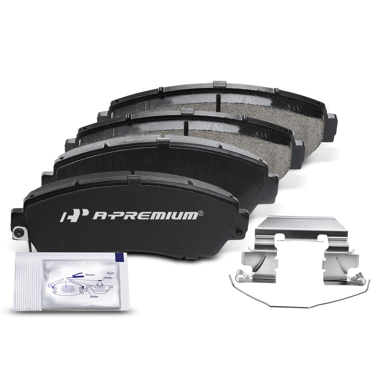 prmapbpd072_1.jpg A-PremiumĀ® 4pcs Front Driver & Passenger Ceramic Brake Pads with Sensor - Image 1