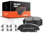 A-PremiumĀ® 4pcs Front Driver & Passenger Ceramic Brake Pads with Sensor