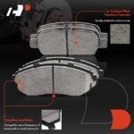 A-Premium® 8pcs Front & Rear Ceramic Brake Pads with Sensor - Image 4