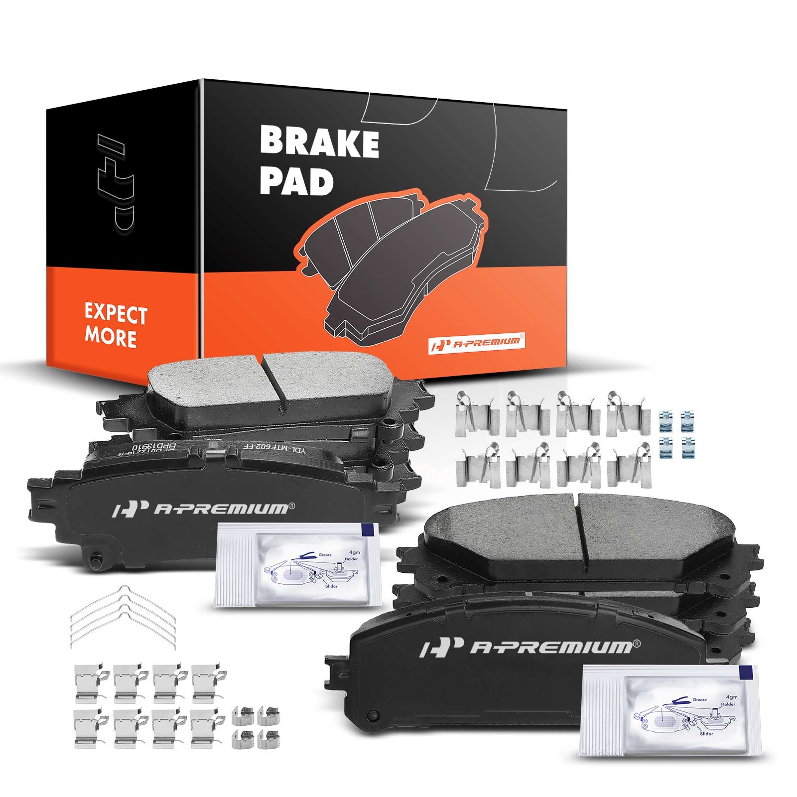 prmapbpd169_1.jpg A-PremiumĀ® 8pcs Front & Rear Ceramic Brake Pads - Image 1