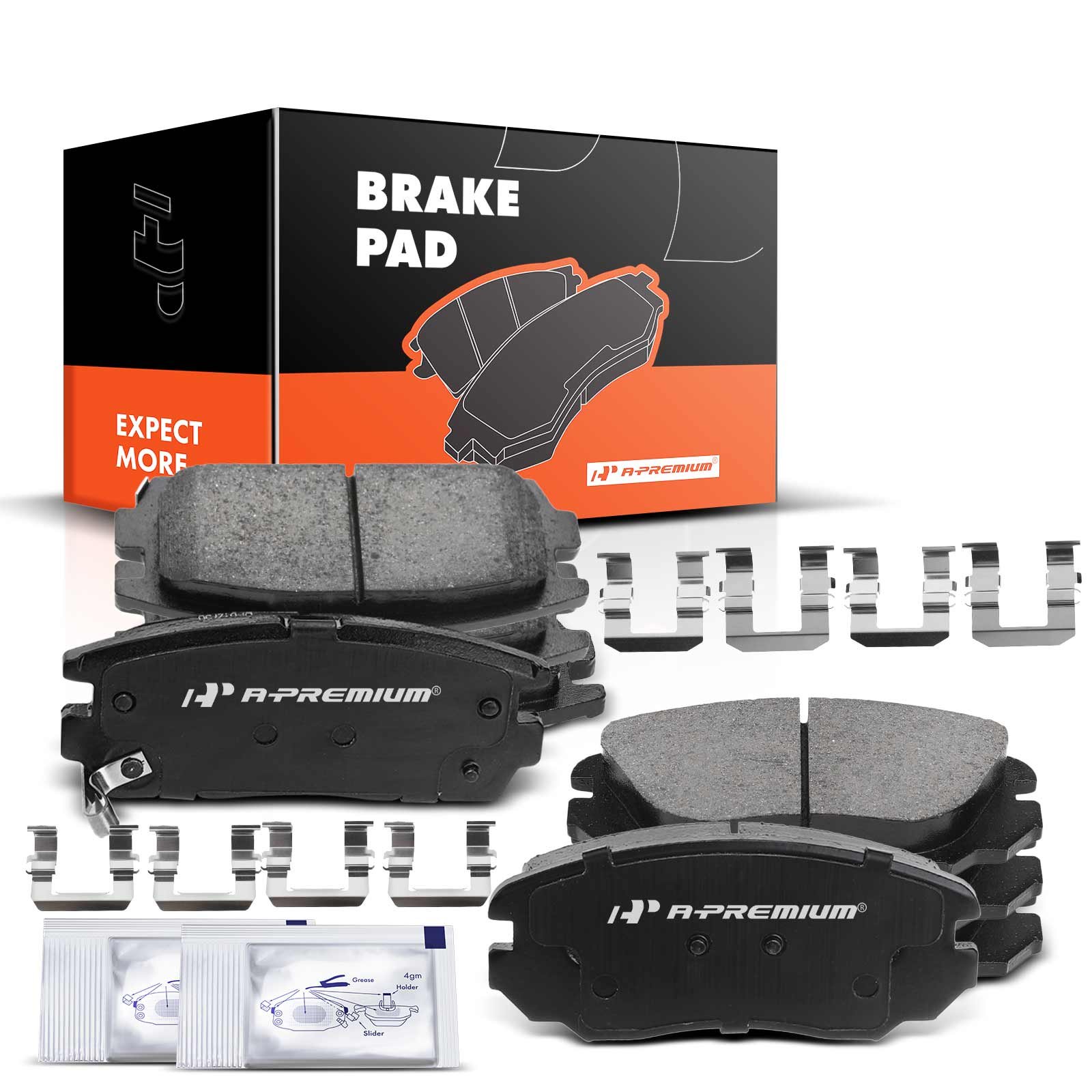 prmapbpd178_1.jpg A-PremiumĀ® 8pcs Front & Rear Ceramic Brake Pads with Sensor - Image 1