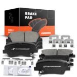 A-Premium® 8pcs Front & Rear Ceramic Brake Pads with Sensor