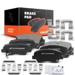 A-PremiumĀ® 8pcs Front & Rear Ceramic Brake Pads with Sensor