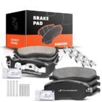 A-Premium® 8pcs Front & Rear Ceramic Brake Pads with Sensor