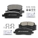 A-PremiumĀ® 8pcs Front & Rear Ceramic Brake Pads - Image 2