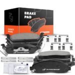 A-PremiumĀ® 8pcs Front & Rear Ceramic Brake Pads with Sensor