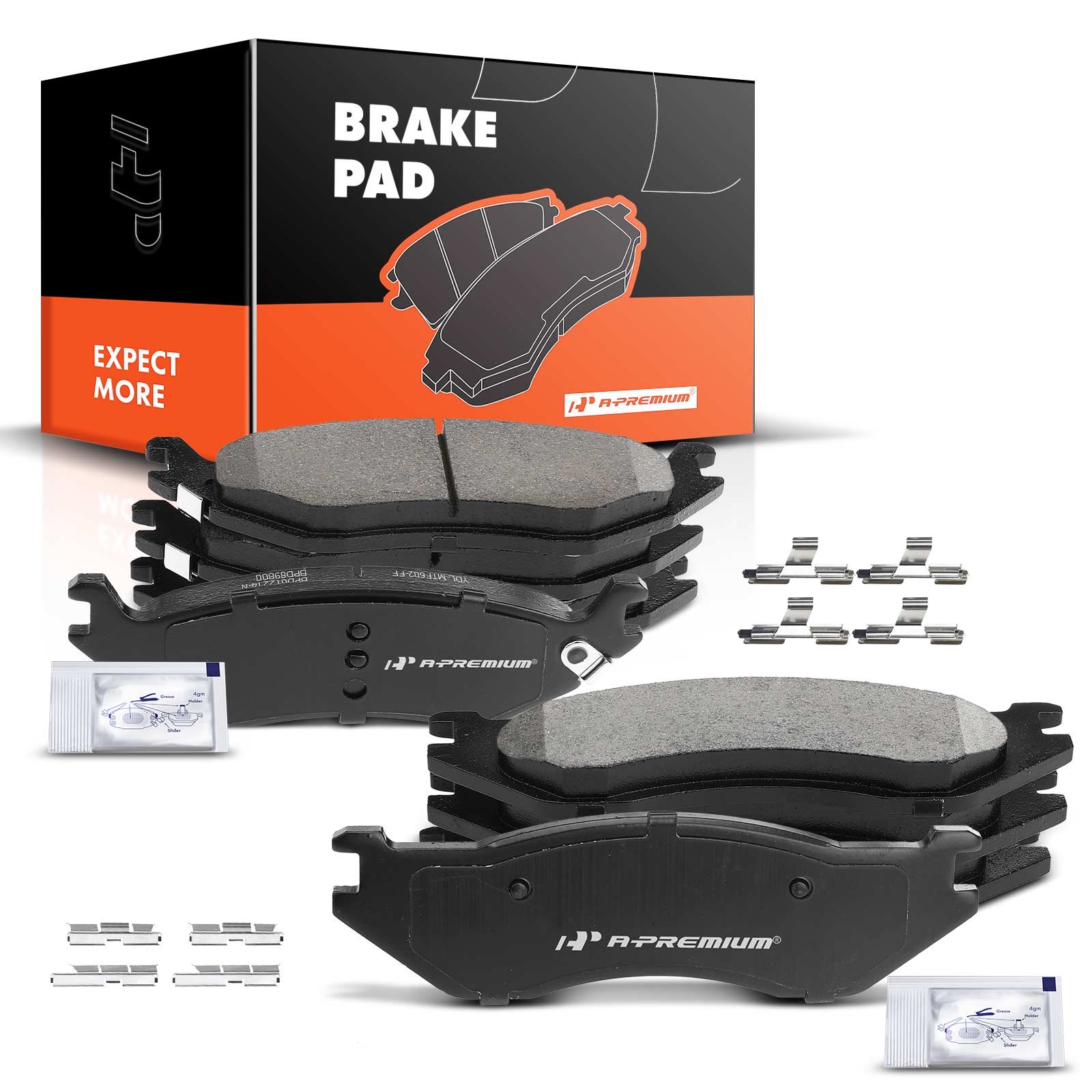 prmapbpd220_1.jpg A-PremiumĀ® 8pcs Front & Rear Ceramic Brake Pads - Image 1