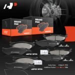 A-PremiumĀ® 8pcs Front & Rear Ceramic Brake Pads - Image 7