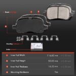 A-Premium® 4 Pcs Front Ceramic Brake Pads - Image 5