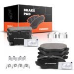 A-Premium® 8 Pcs Front & Rear Side Ceramic Brake Pads