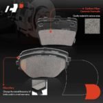 A-Premium® 8 Pcs Front & Rear Side Ceramic Brake Pads - Image 4