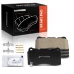 A-PremiumĀ® 4 Pcs Front Ceramic Brake Pads