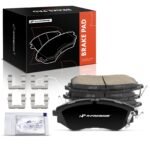 A-PremiumĀ® 4 Pcs Front Ceramic Brake Pads