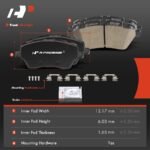 A-PremiumĀ® 4 Pcs Front Ceramic Brake Pads - Image 5