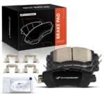 A-PremiumĀ® 4 Pcs Front Ceramic Brake Pads