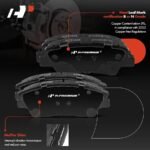 A-PremiumĀ® 8 Pcs Front & Rear Ceramic Brake Pads - Image 2