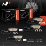 A-PremiumĀ® 8 Pcs Front & Rear Ceramic Brake Pads - Image 7