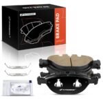 A-PremiumĀ® 4 Pcs Front Ceramic Brake Pads