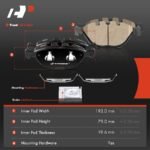 A-PremiumĀ® 4 Pcs Front Ceramic Brake Pads - Image 5