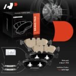 A-PremiumĀ® 4 Pcs Front Ceramic Brake Pads - Image 6