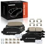 A-Premium® 8 Pcs Front & Rear Ceramic Brake Pads